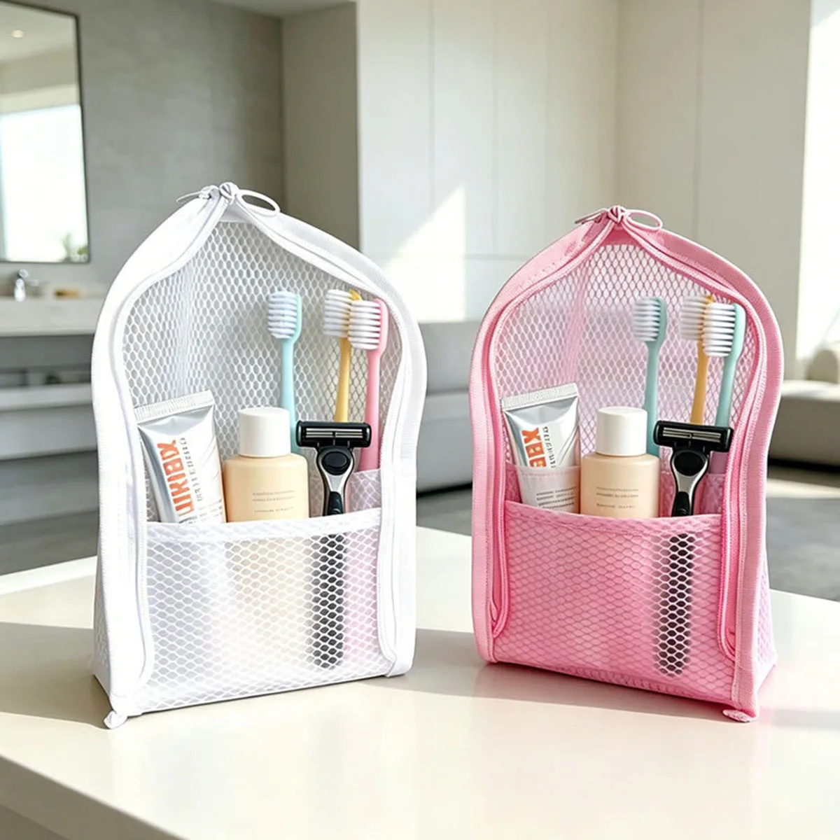 Travel Accessories Organizer Case - Дорожная косметичка-органайзер из сетчатой ткани -