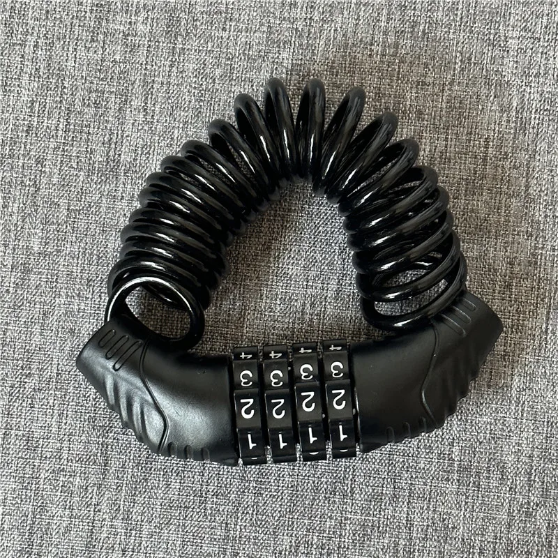 Cable Lock Combination - Прочный классический замок для шлема, цепочка,