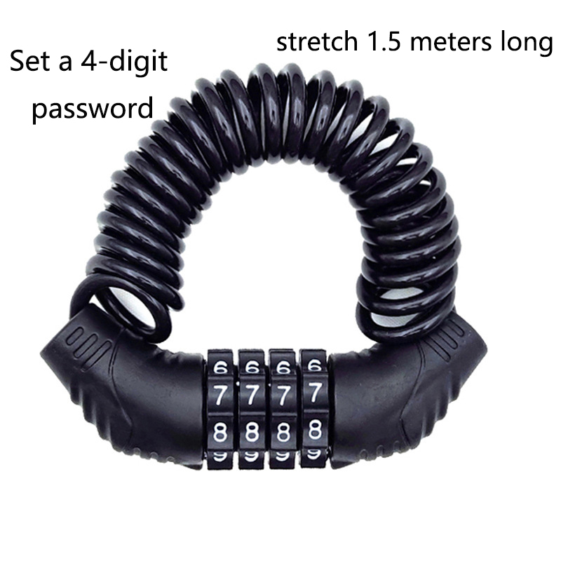 Портативный тросовый замок с п – обзор и цена Cable Lock Combination