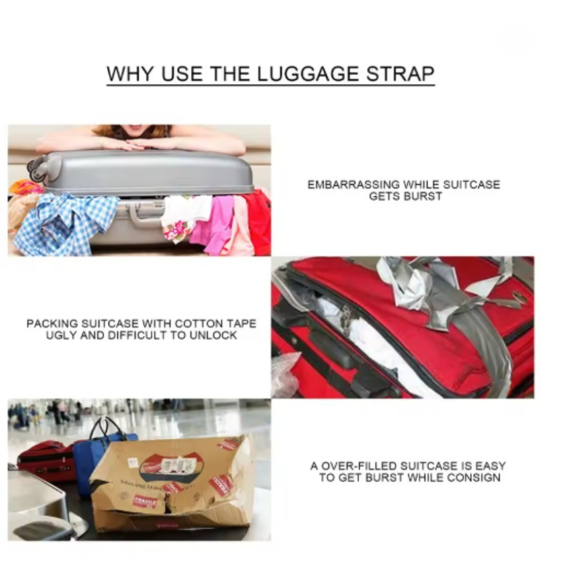 Прямые ремни для чемодана из п – обзор и цена Luggage Strap Belt