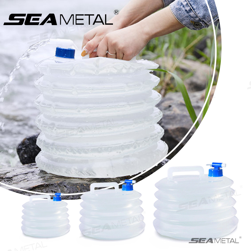 Складное ведро SEAMETAL 5-15 л – обзор и цена Water Bottle Collapsible