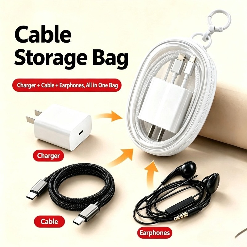 Портативная водонепроницаемая  – обзор и цена Cable Organizer Travel