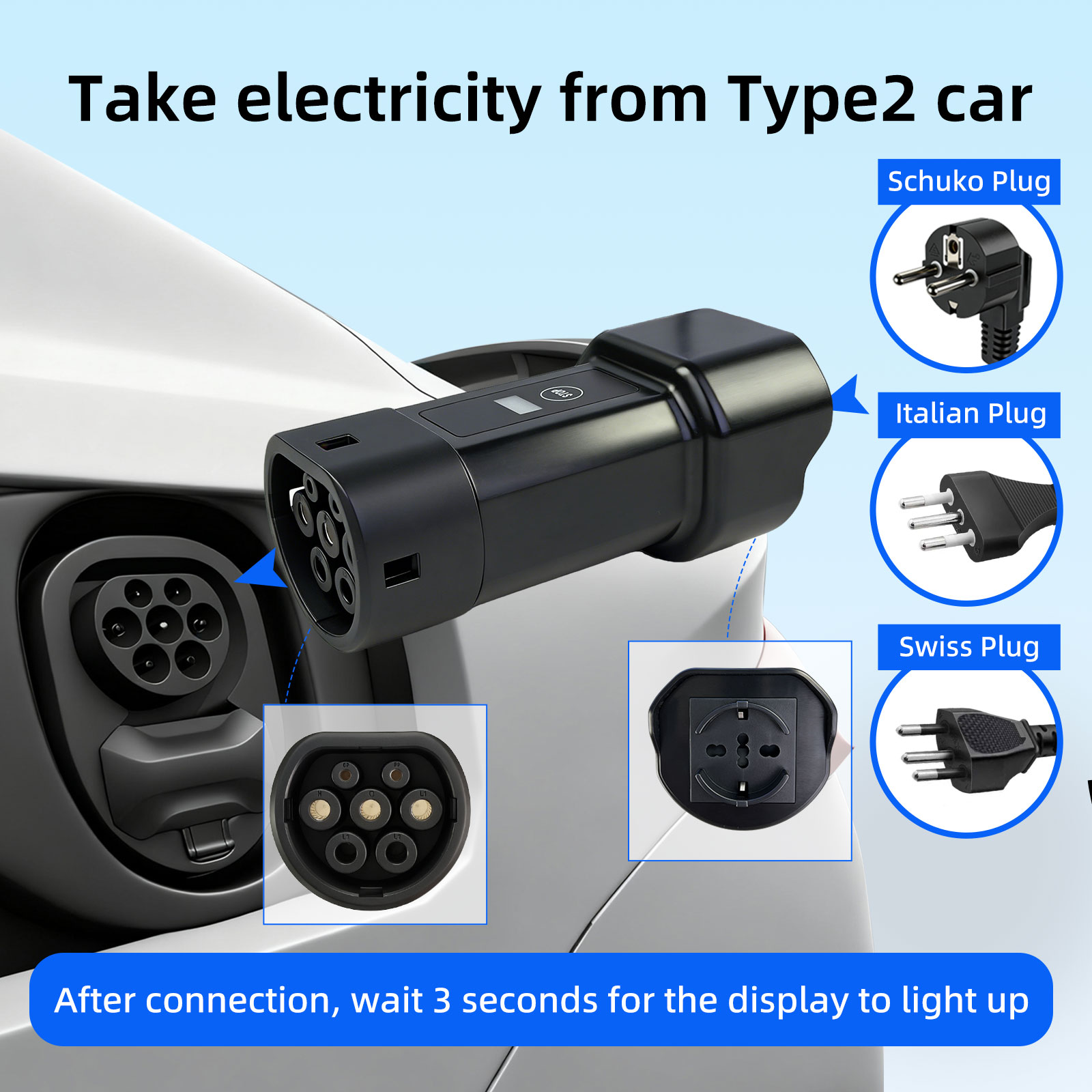 Адаптер разрядки EVqiaoyi Type – обзор и цена Travel Adapter Universal