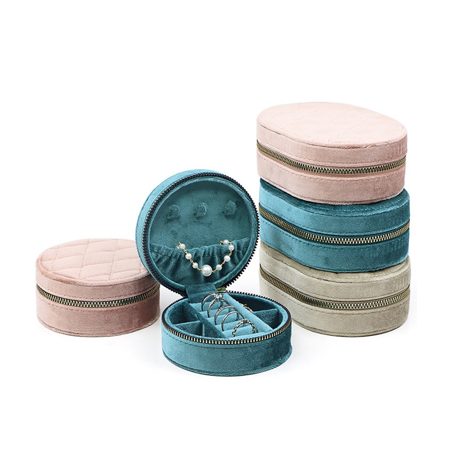 Круглая бархатная дорожная шка – обзор и цена Accessories Travel Jewelry Box