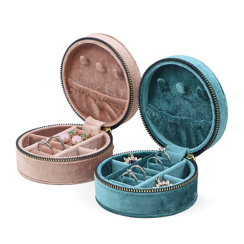 Круглая бархатная дорожная шка – обзор и цена Accessories Travel Jewelry Box