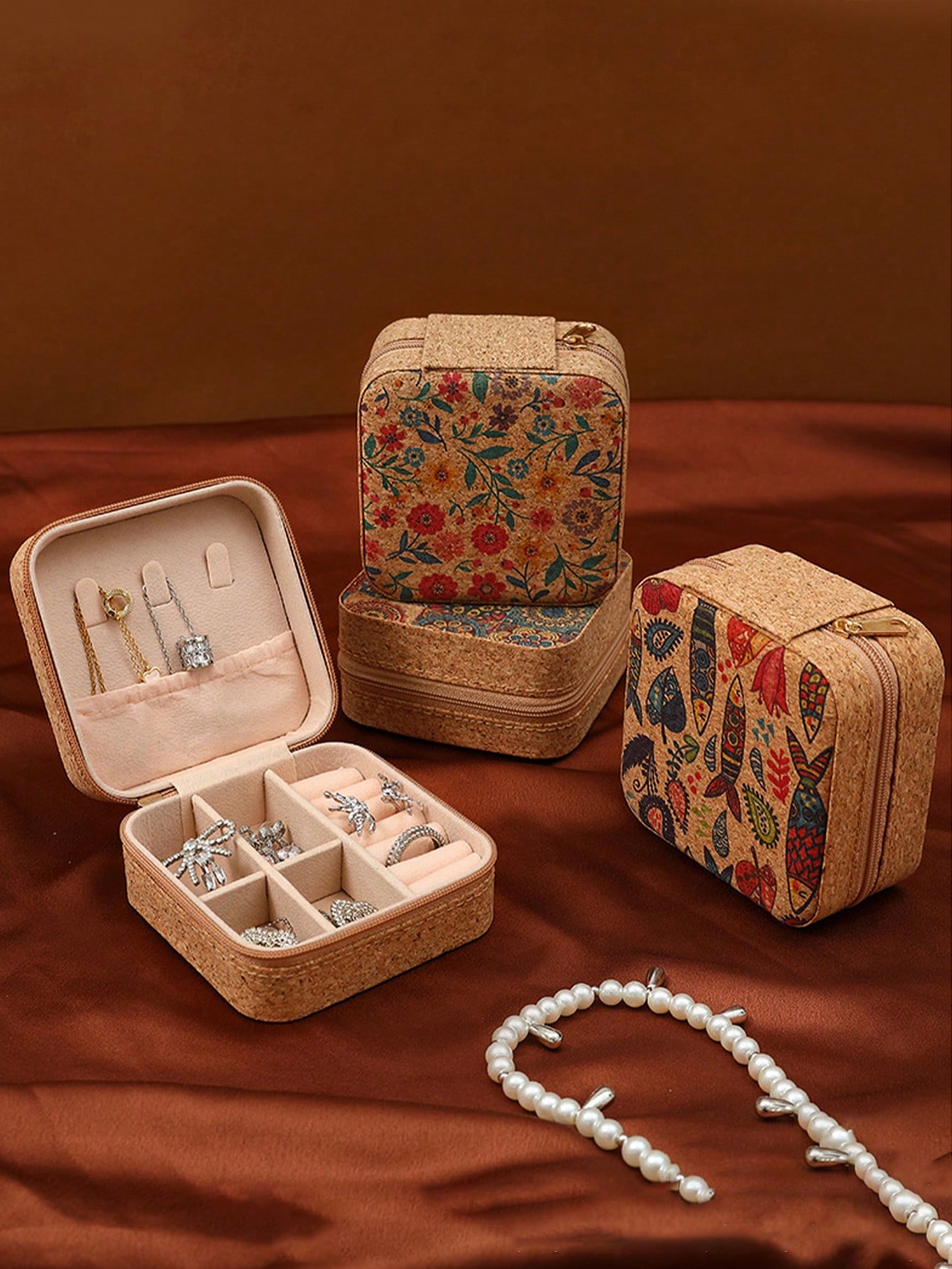 Квадратный винтажный футляр дл – обзор и цена Accessories Travel Jewelry Box