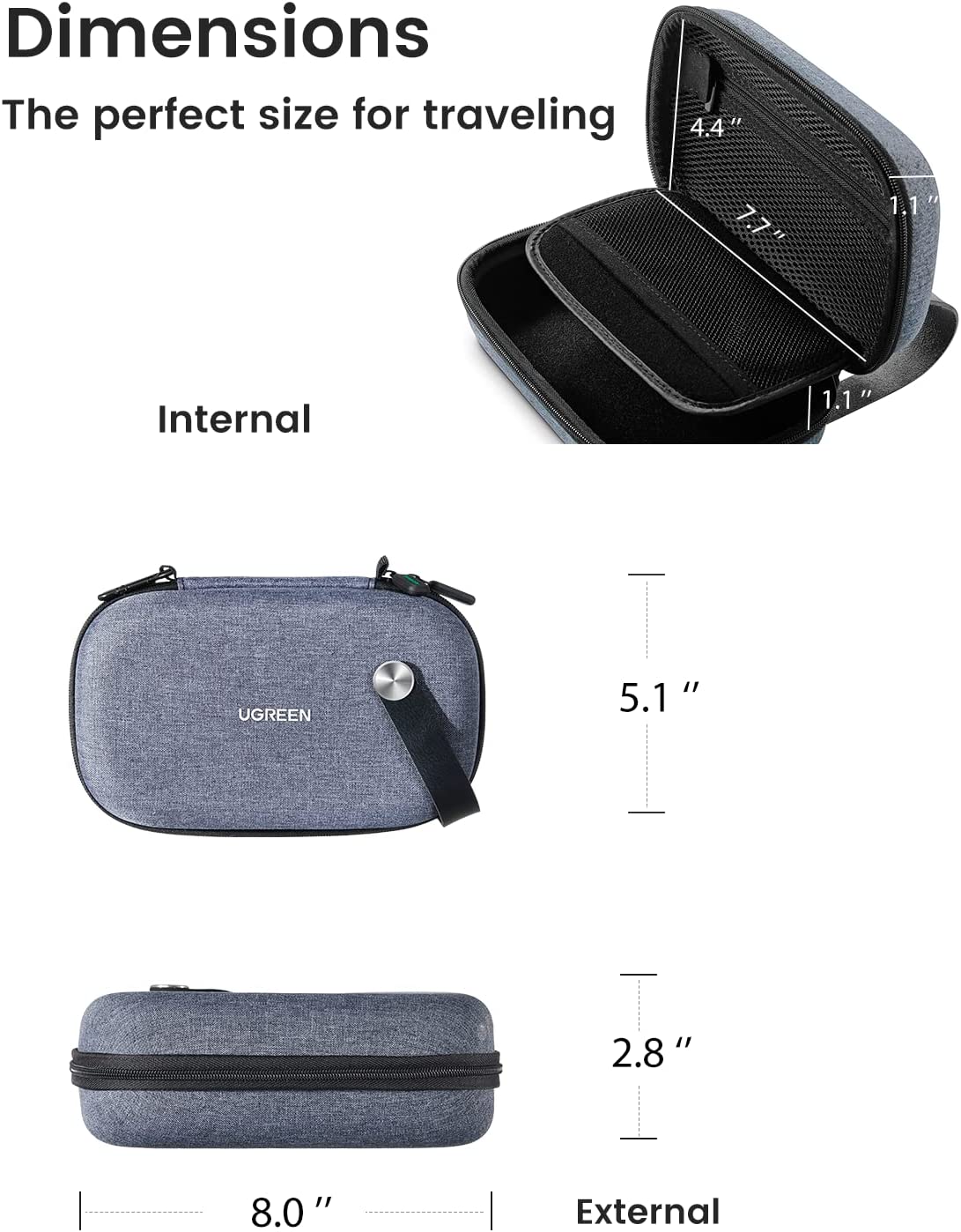 UGREEN Electronics Органайзер  – обзор и цена Travel Accessories Organizer Case