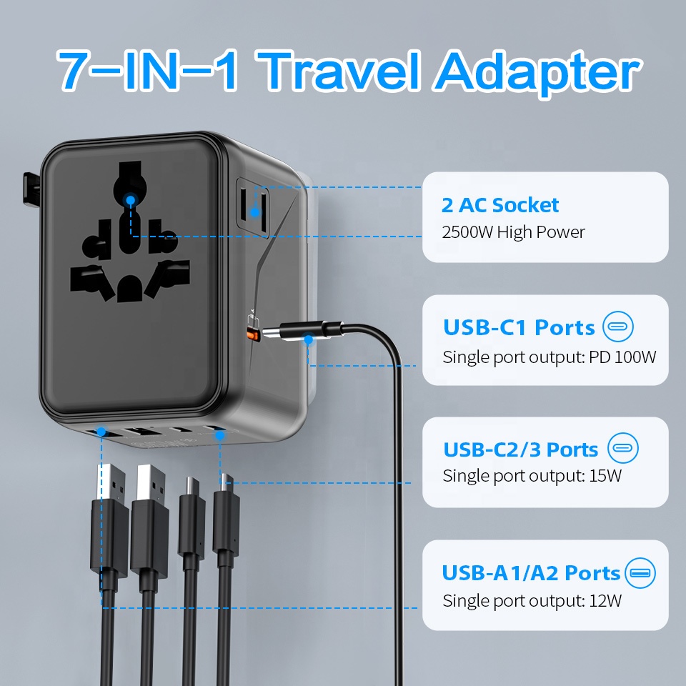 Универсальное зарядное устройс – обзор и цена Travel Adapter Universal