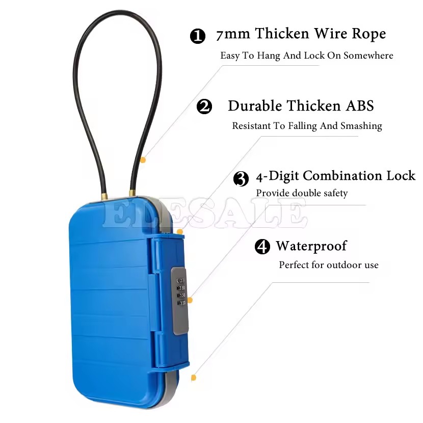 Креативный портативный 4-значн – обзор и цена Cable Lock Combination