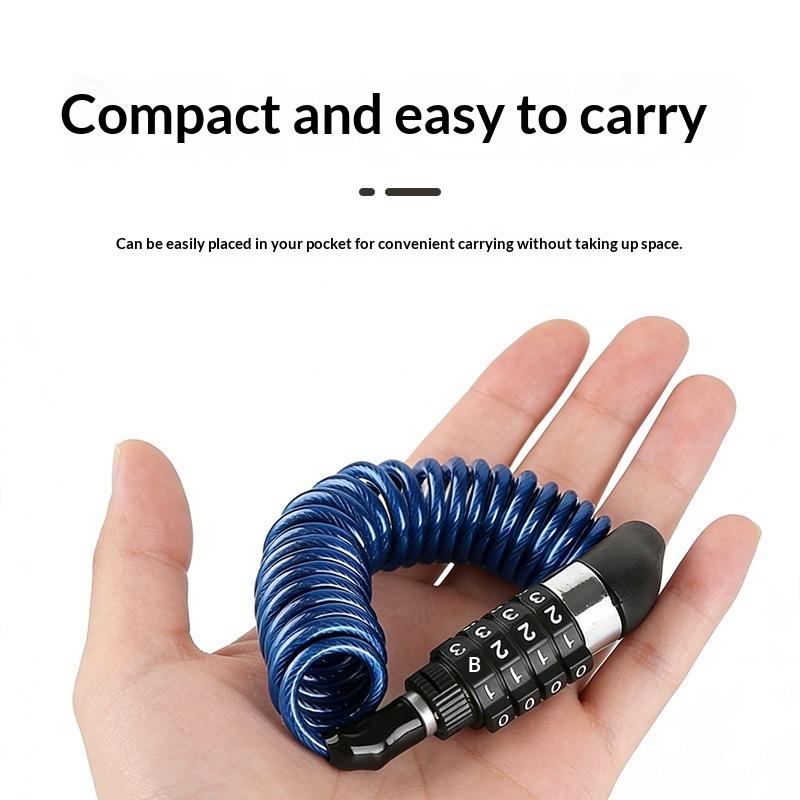 Замок-трос для мотоциклетного  – обзор и цена Cable Lock Combination