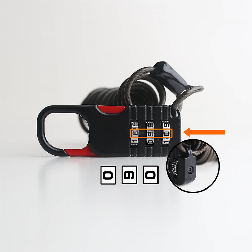 Трехзначный кодовый замок с вы – обзор и цена Cable Lock Combination