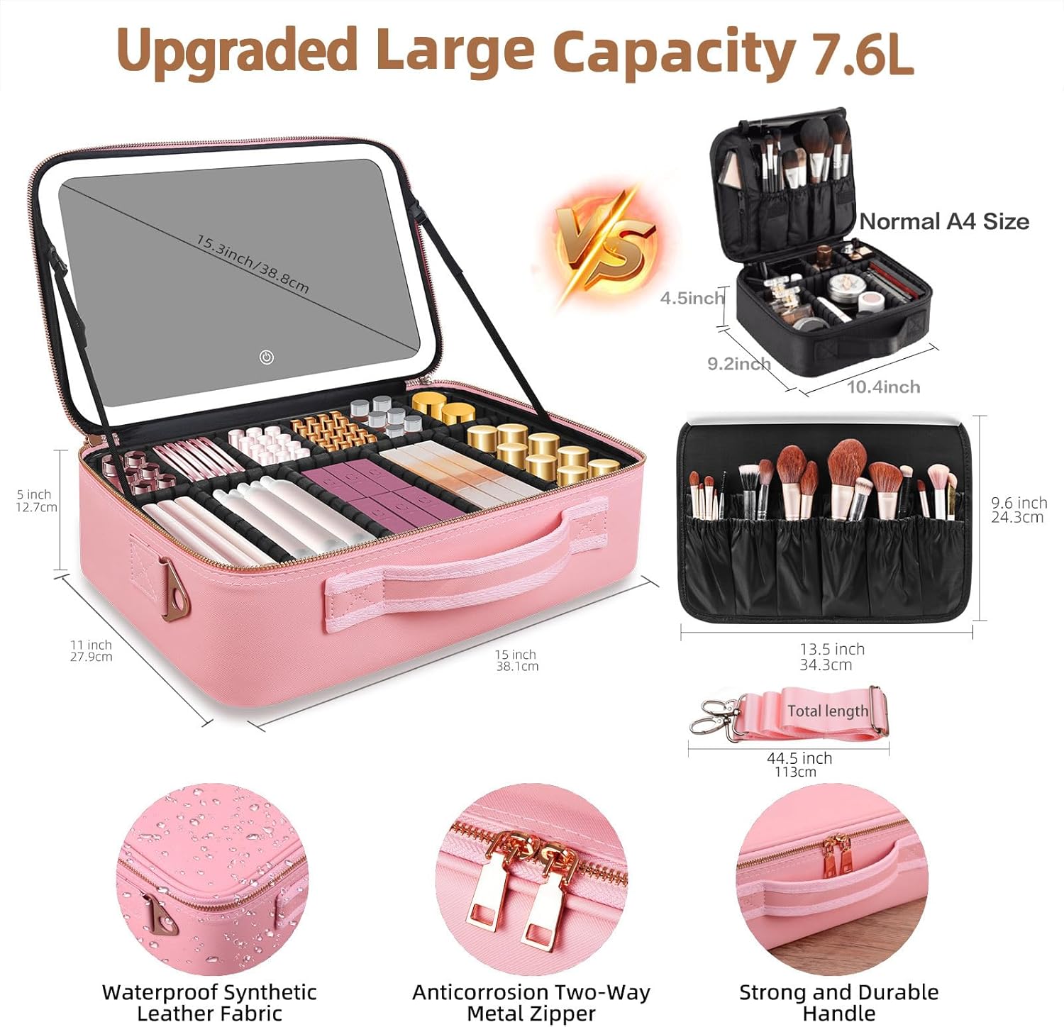 Большая косметичка 15''X11'' с – обзор и цена Travel Accessories Organizer Case